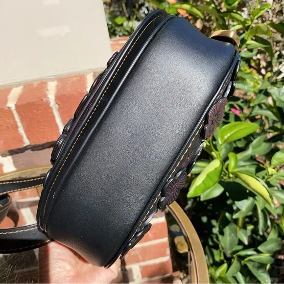 Coach Black and Purple Floral Crossbody Bag - Picture 9 of 15